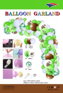 light green balloon garland
