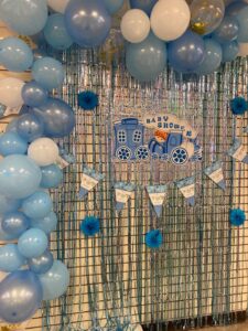 baby boy party balloons